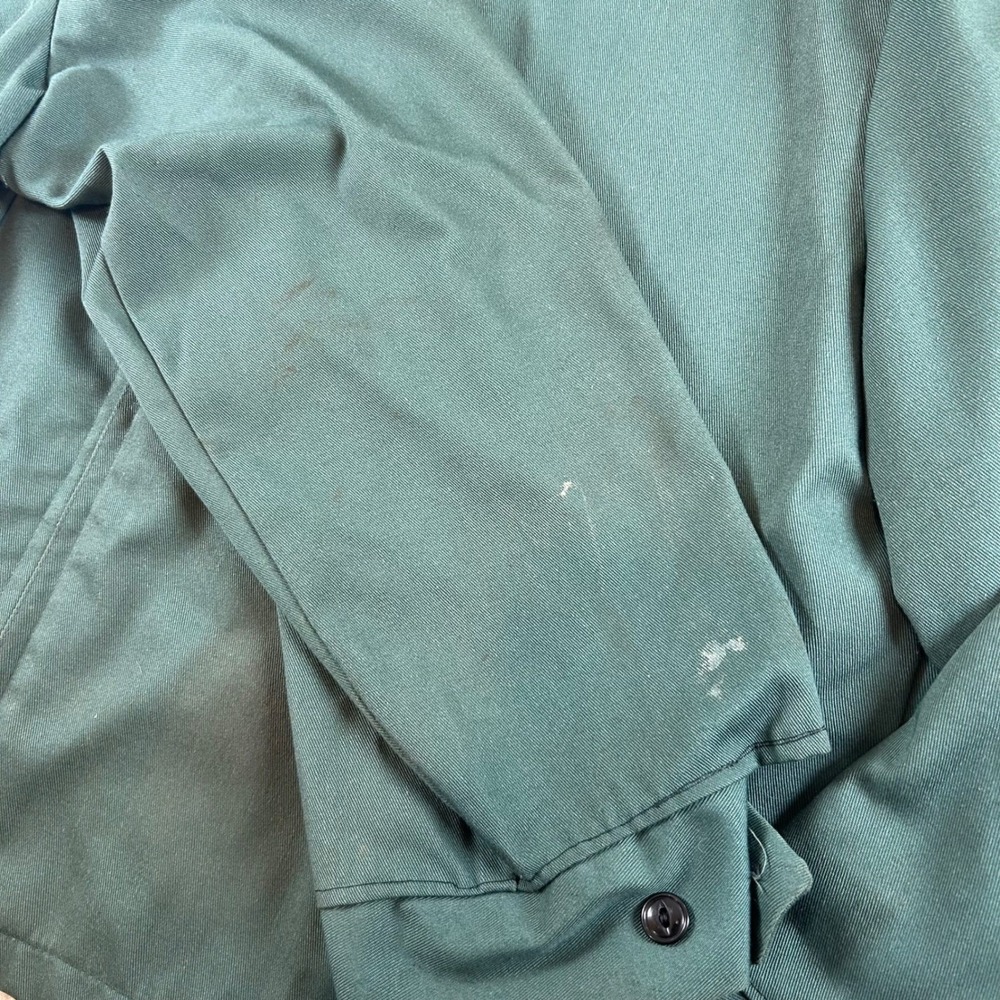 True Vintage 60s Big Mac Penn Prest Work Jacket Men's XL Green Full Zip Workwear - Picture 15 of 16